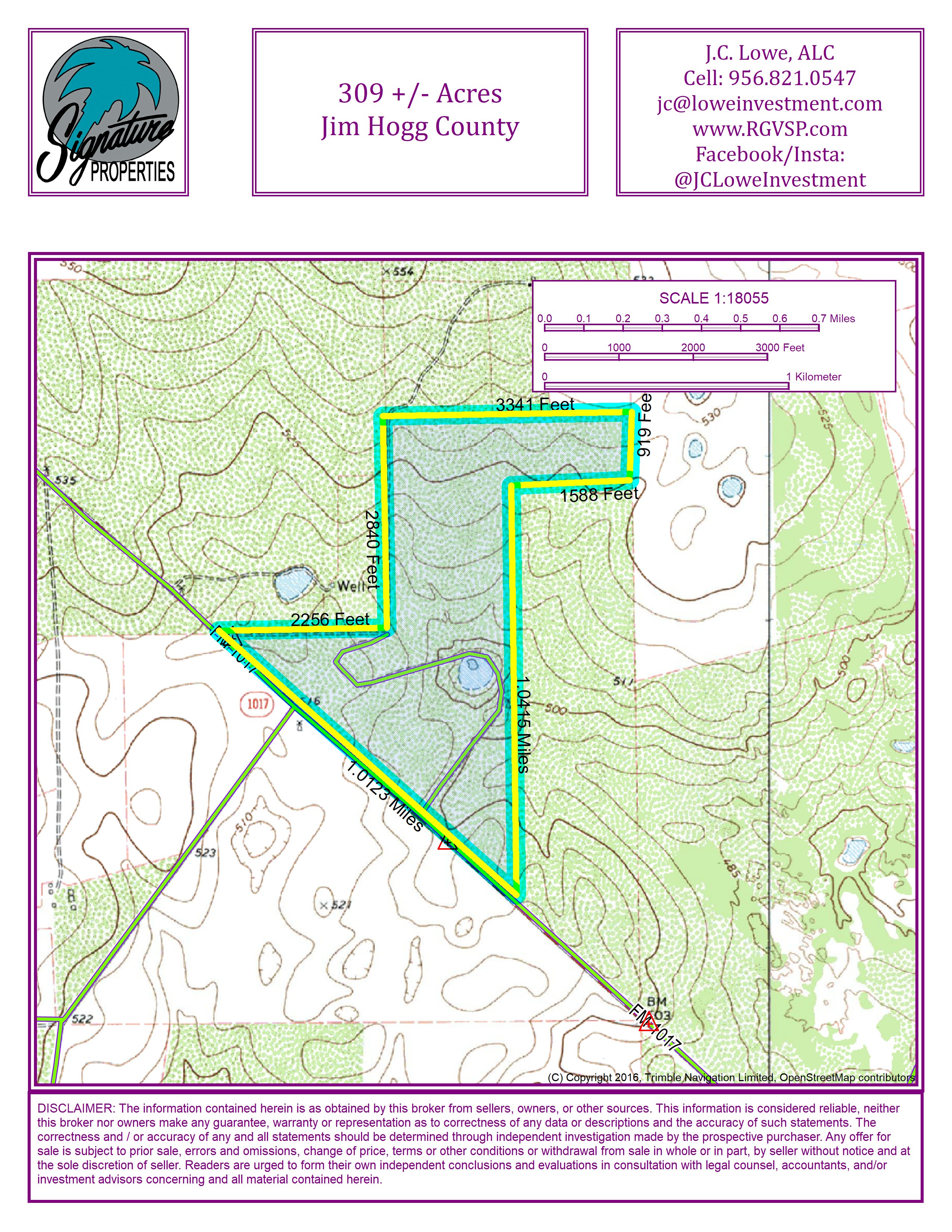 309 acres in Jim Hogg County, Texas