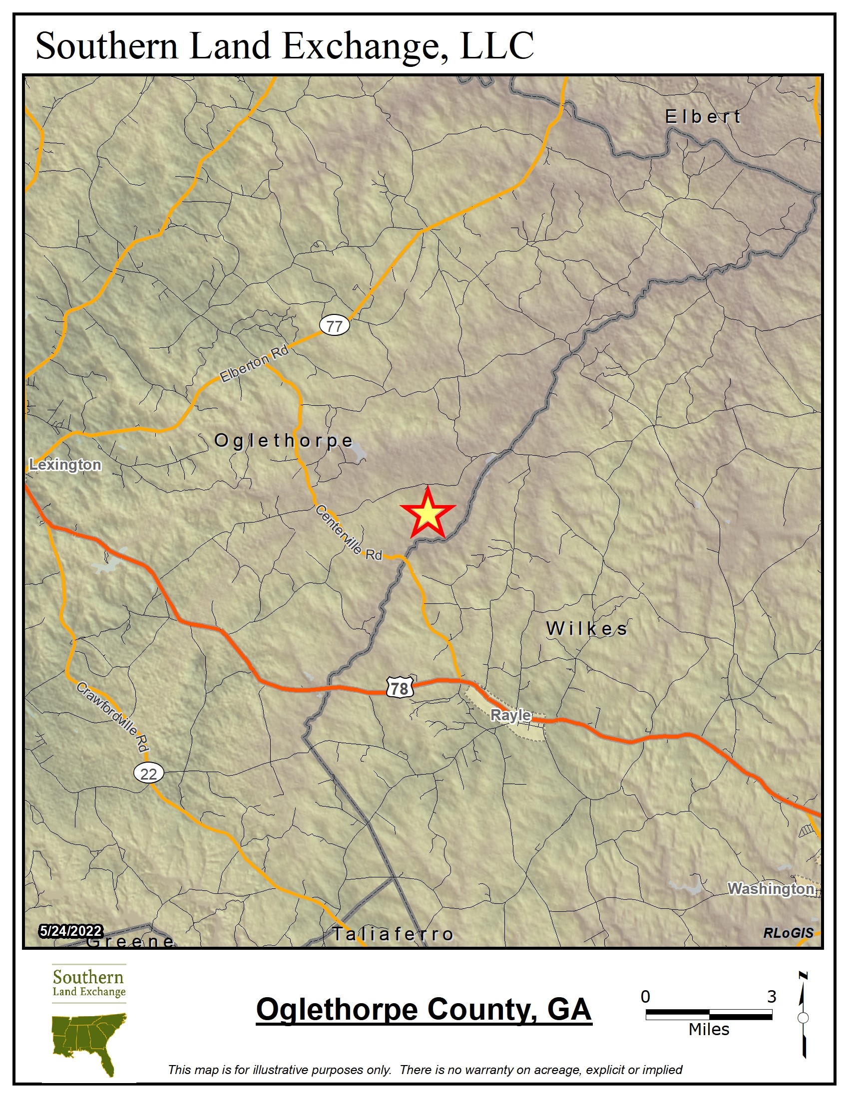 425 acres in Oglethorpe County,
