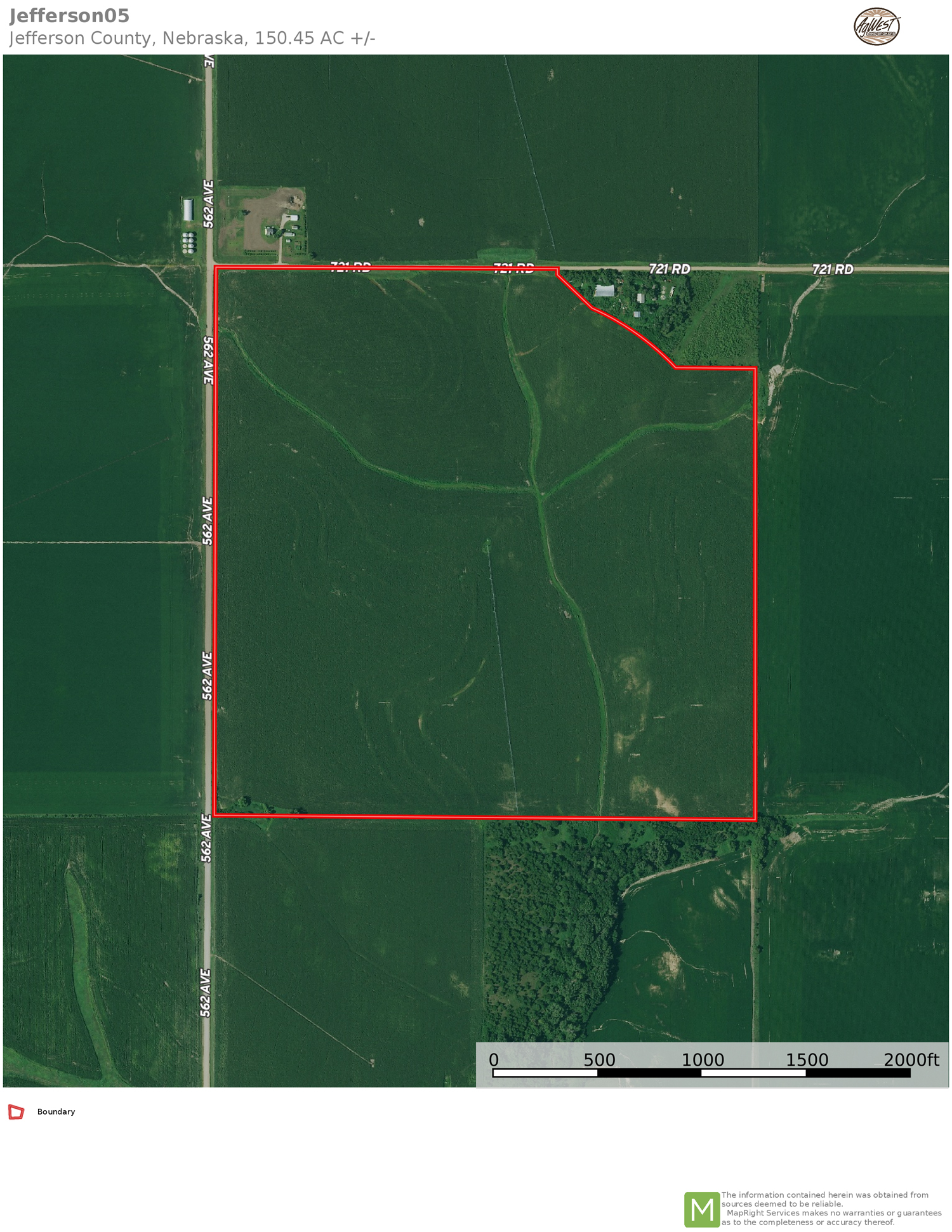 150.45 acres in Jefferson County, Nebraska