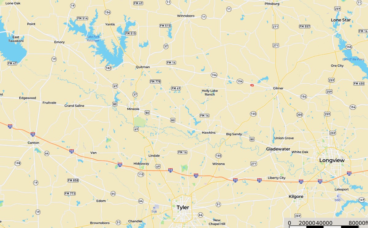 111.6 acres in Upshur County, Texas