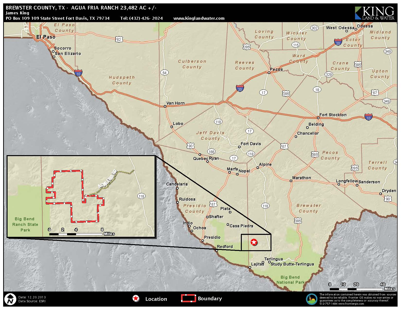 23,482 acres in Brewster County, Texas